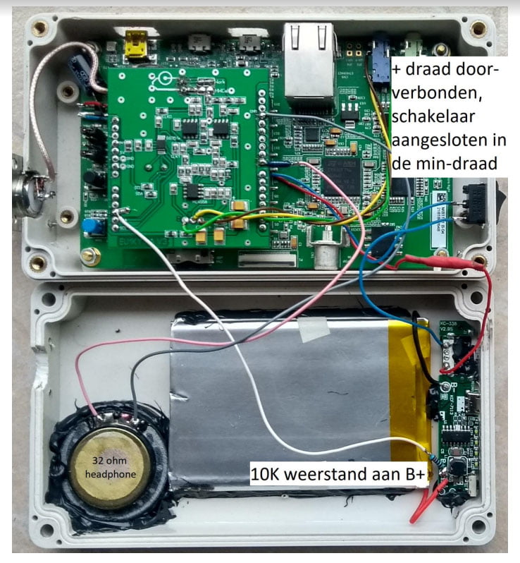draadverbindingen EU1KY antenne analyzer